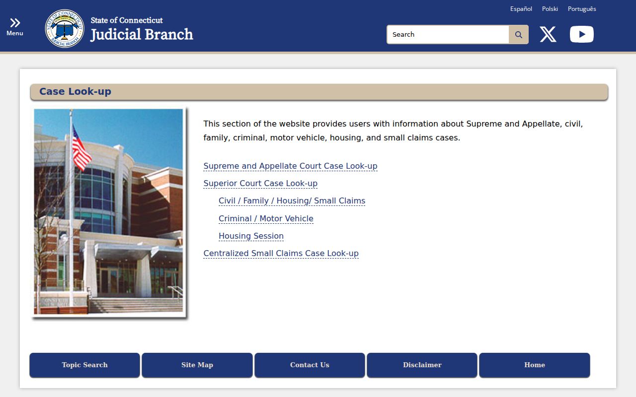 Greenwich County court records Judicial Branch case lookup